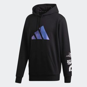 adidas 2020 SS Street Style Logo Hoodie Mens Sz Large.black